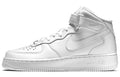 Nike Air Force 1 Mid Triple White Premium Street Sneakers