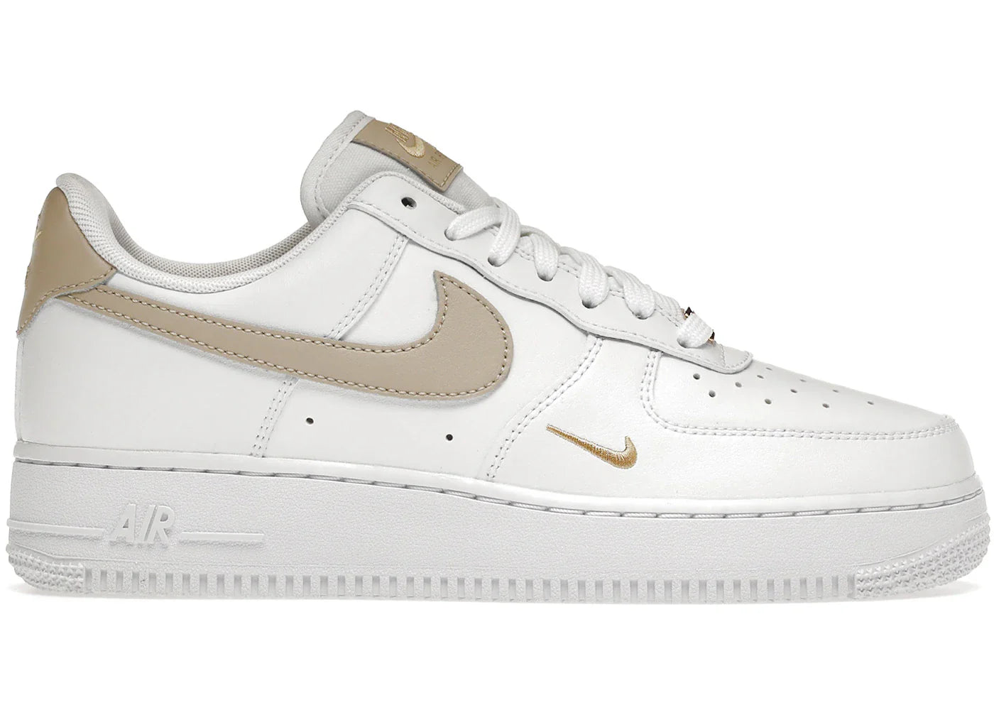 Nike Air Force 1 Low White Beige Premium Street Sneakers