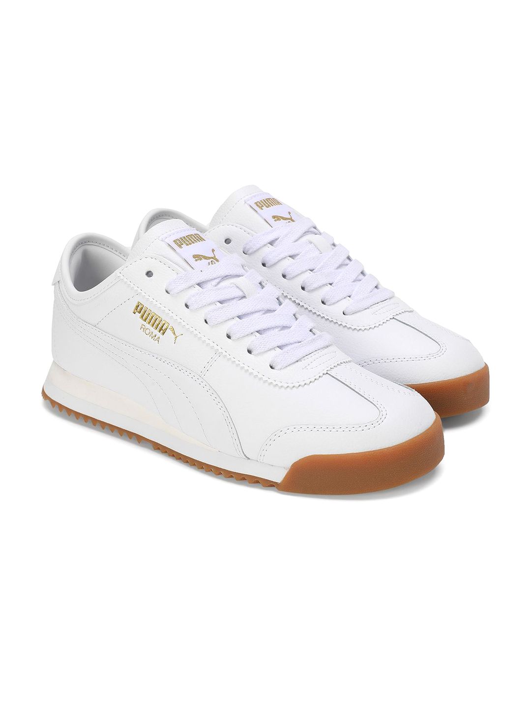 Puma Roma Classic White Gold Premium Sneakers